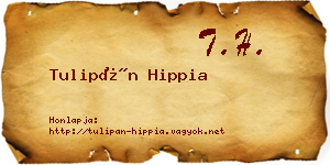 Tulipán Hippia névjegykártya